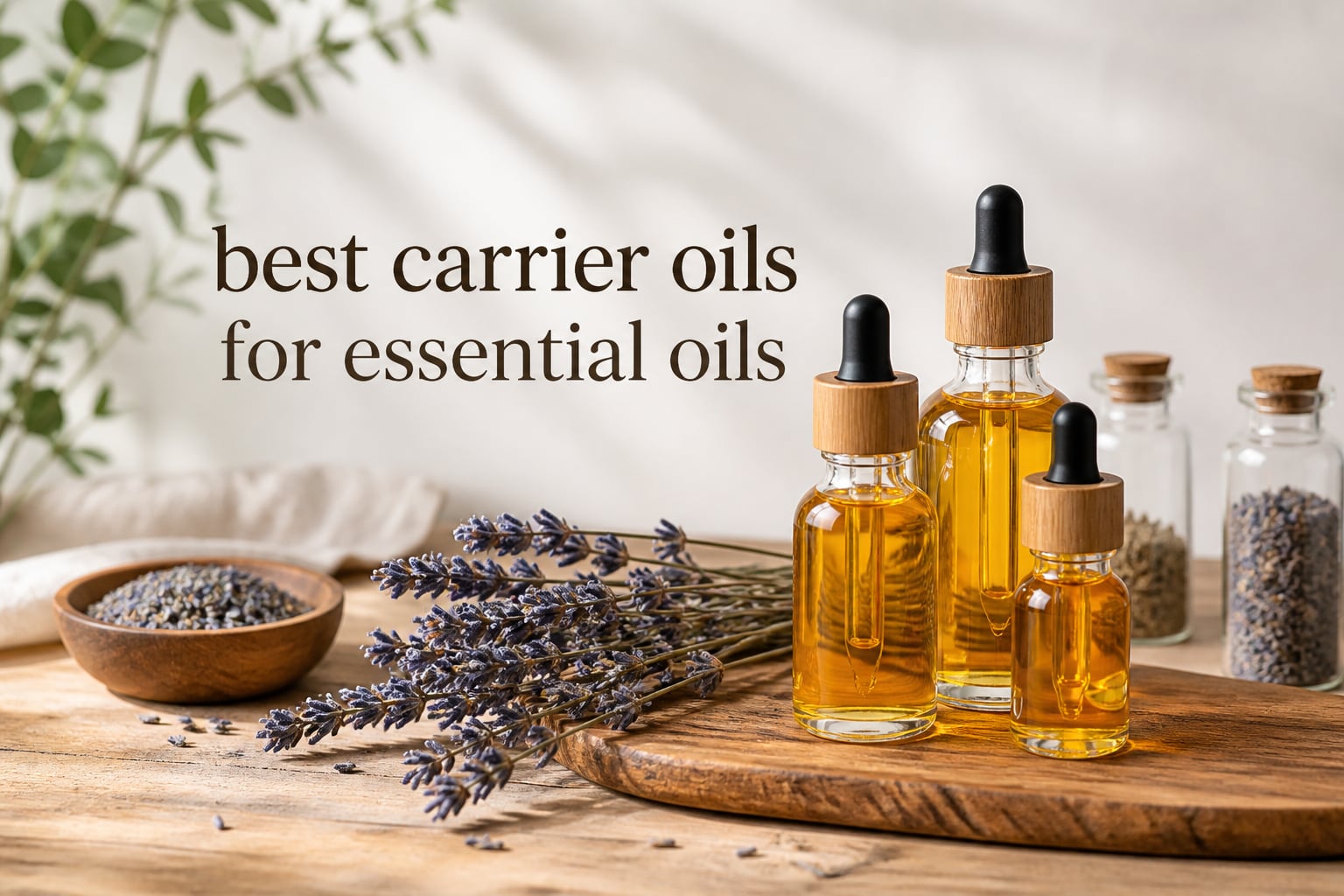 best carrier oils for essential oils