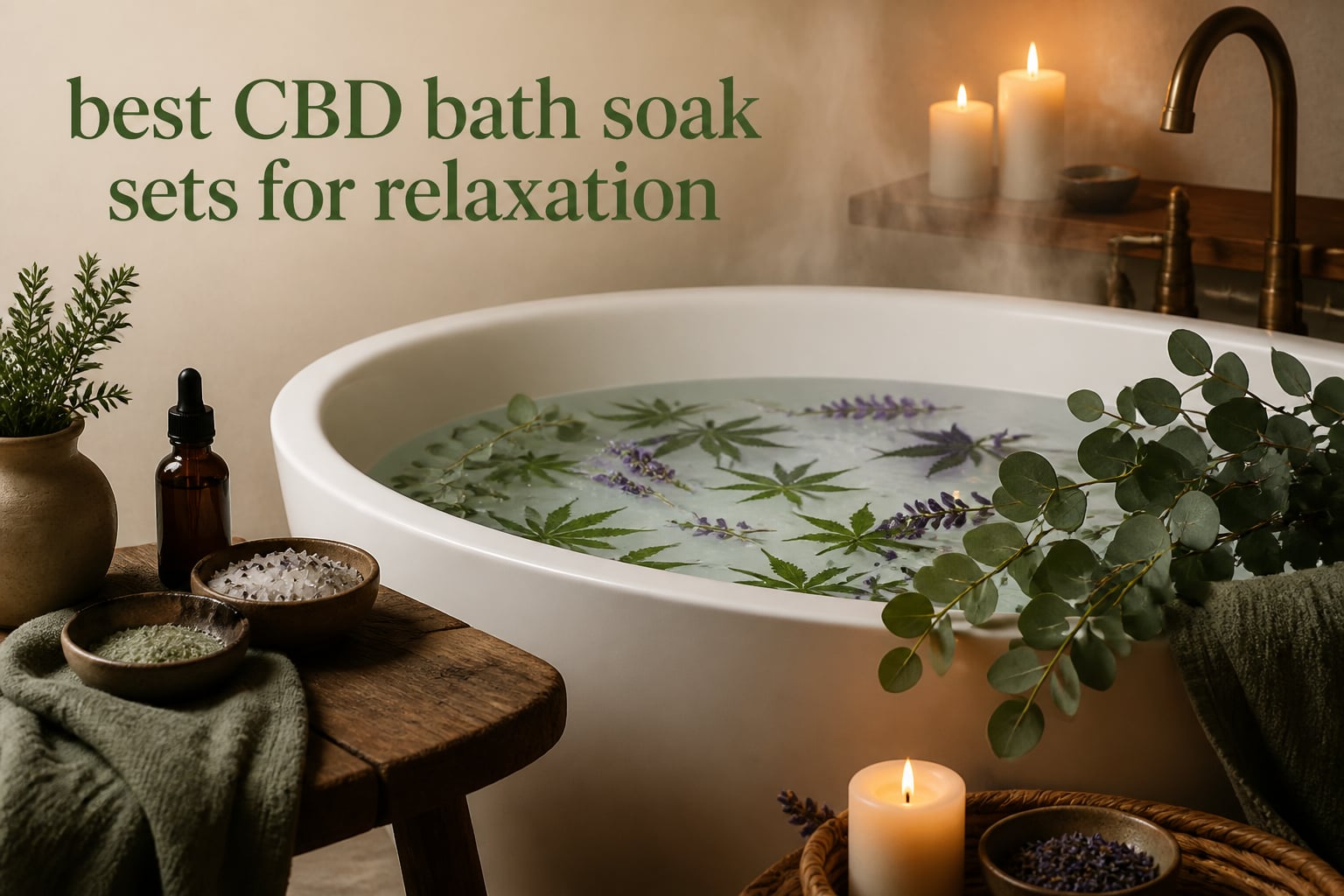 best CBD bath soak sets for relaxation