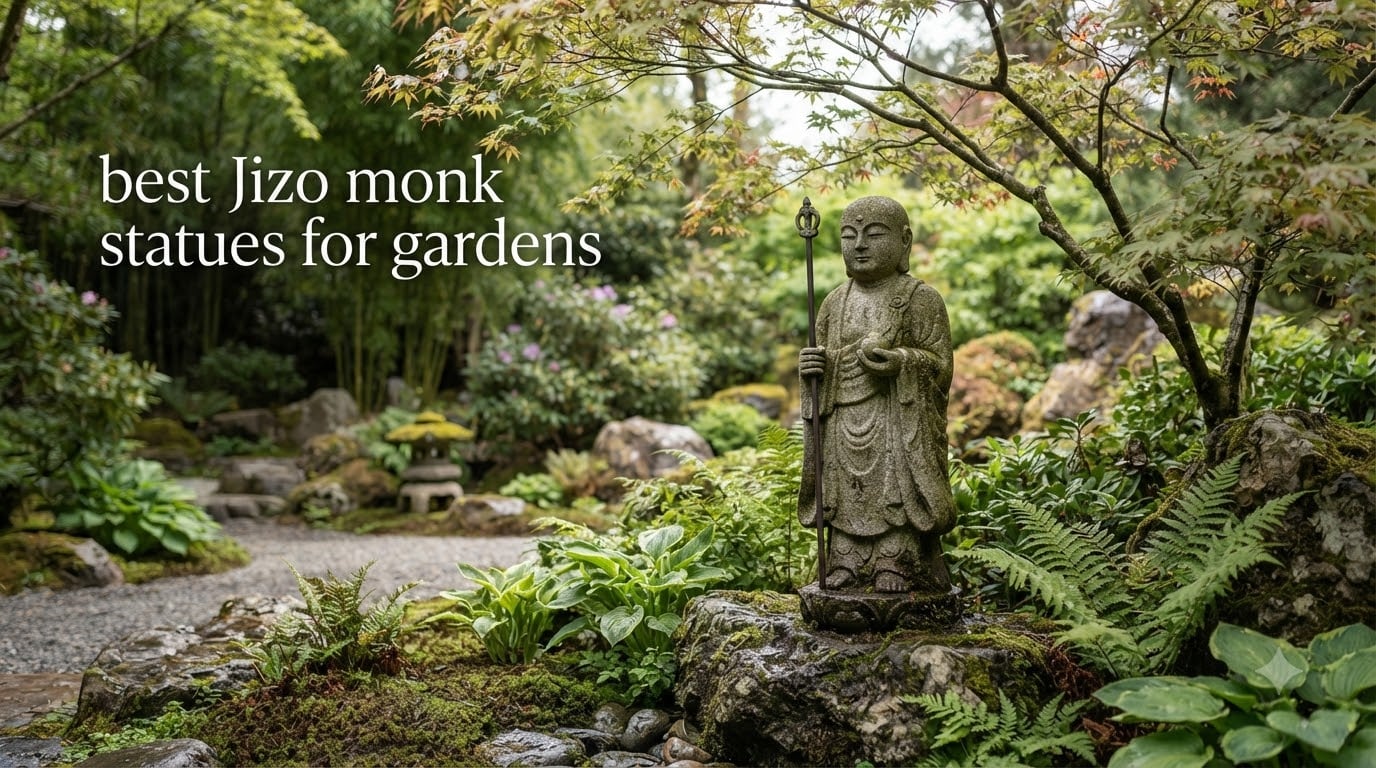 best Jizo monk statues for gardens