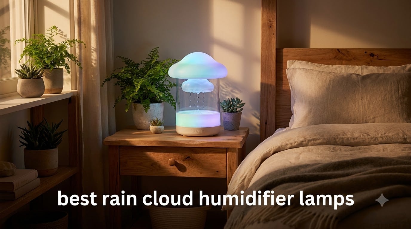 best rain cloud humidifier lamps