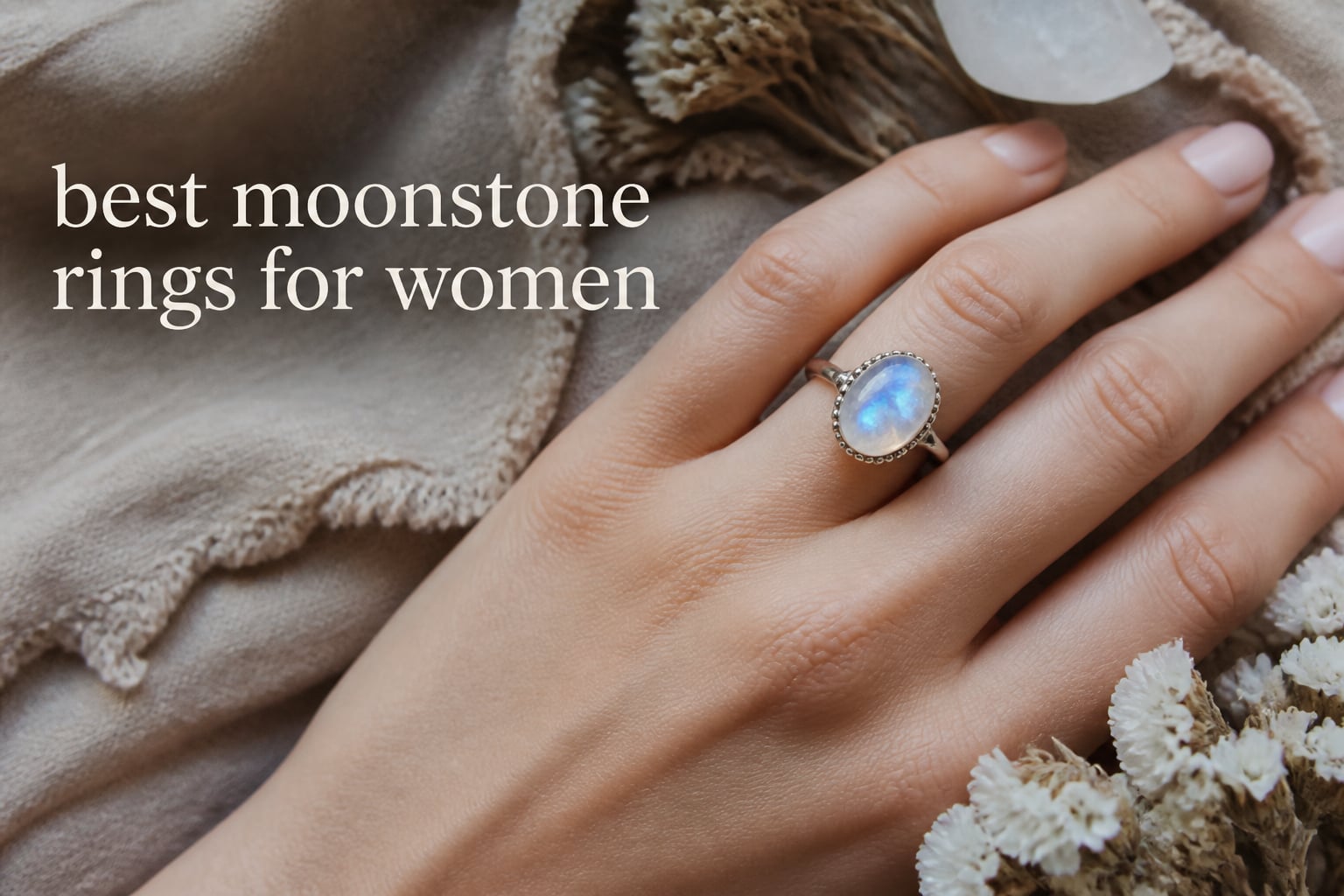 best moonstone rings for women