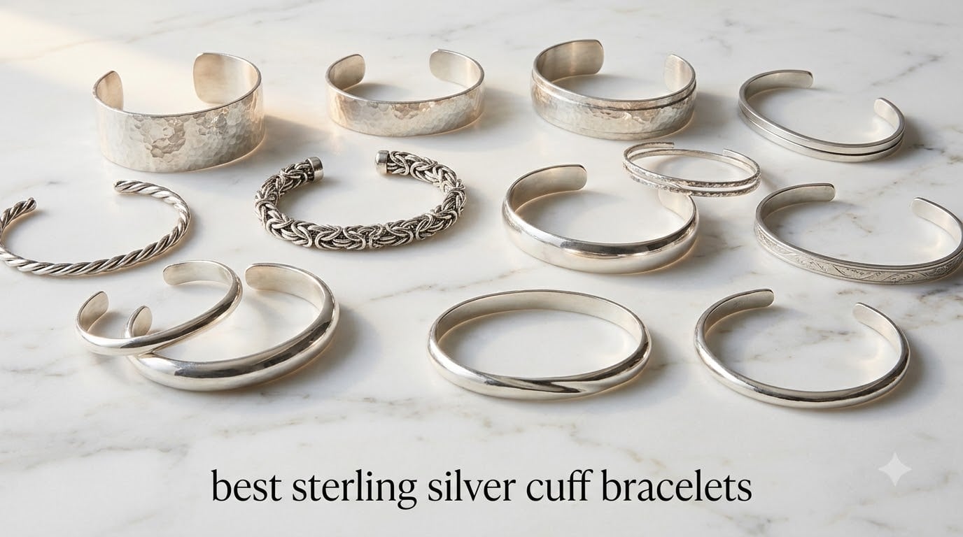 best sterling silver cuff bracelets