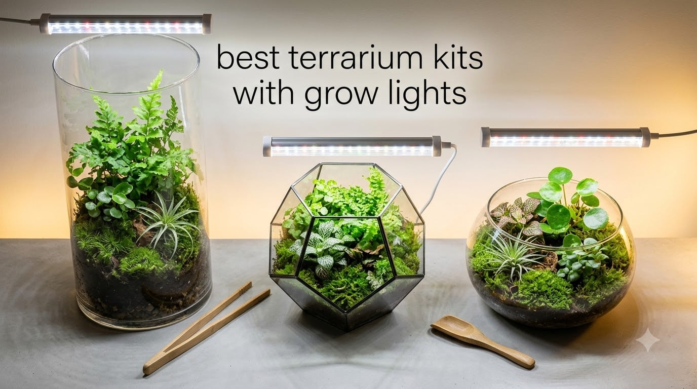 best terrarium kits with grow lights