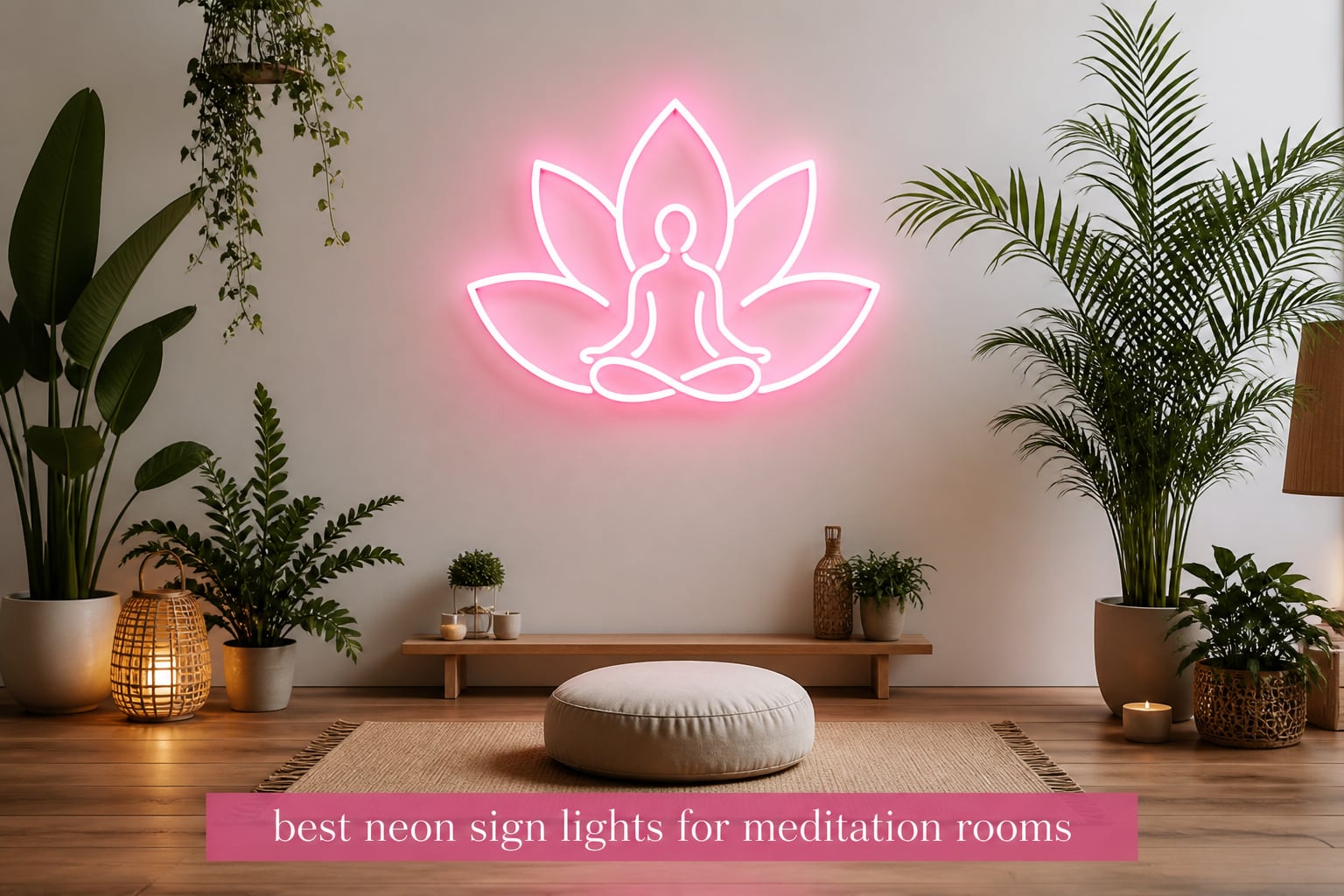 best neon sign lights for meditation rooms