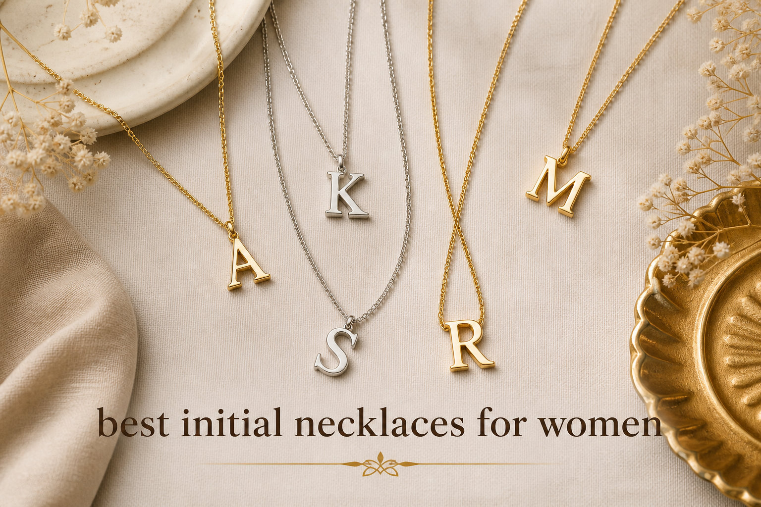 best initial necklaces for women