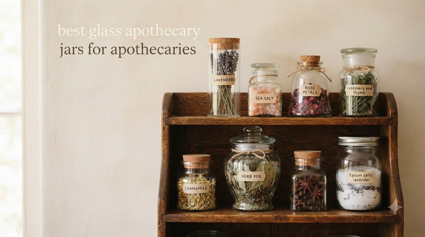 best glass apothecary jars for apothecaries