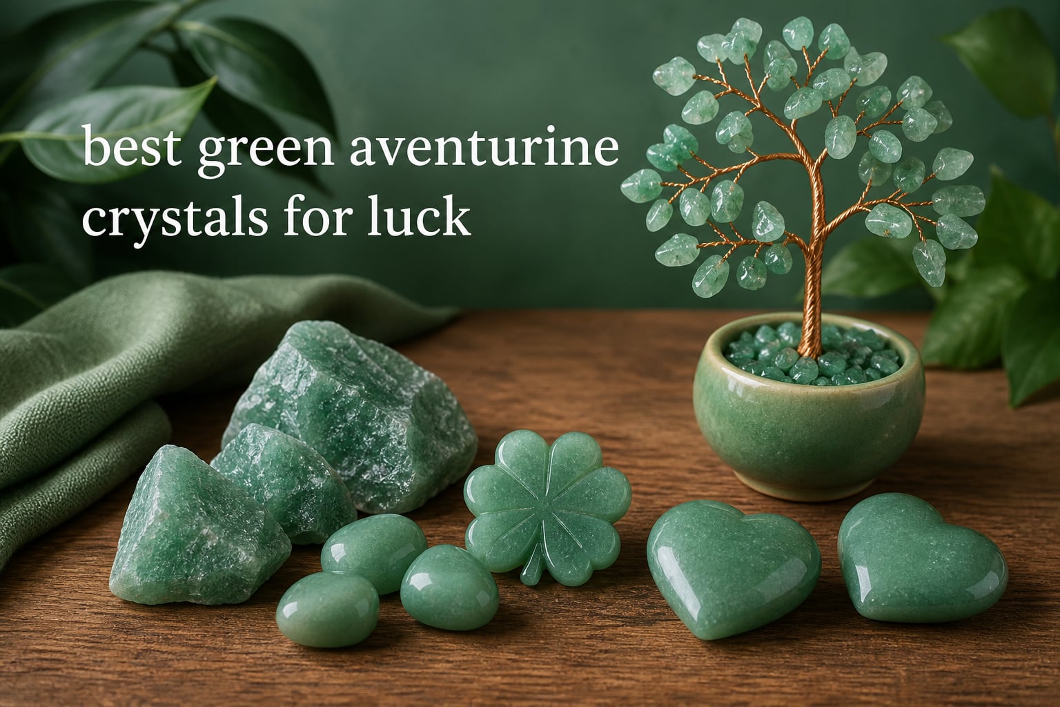 best green aventurine crystals for luck