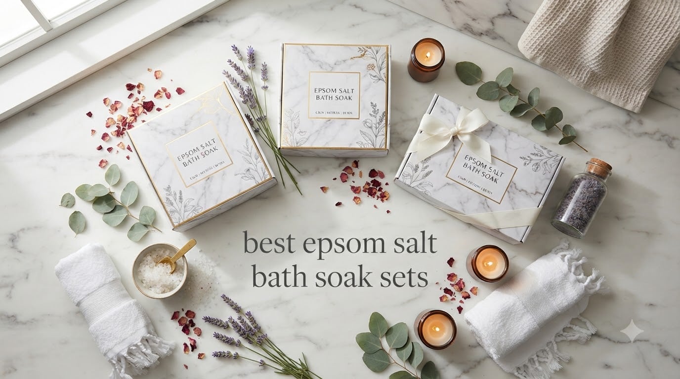 best epsom salt bath soak sets