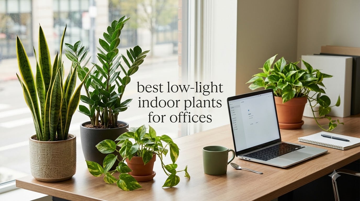 best low-light indoor plants for offices