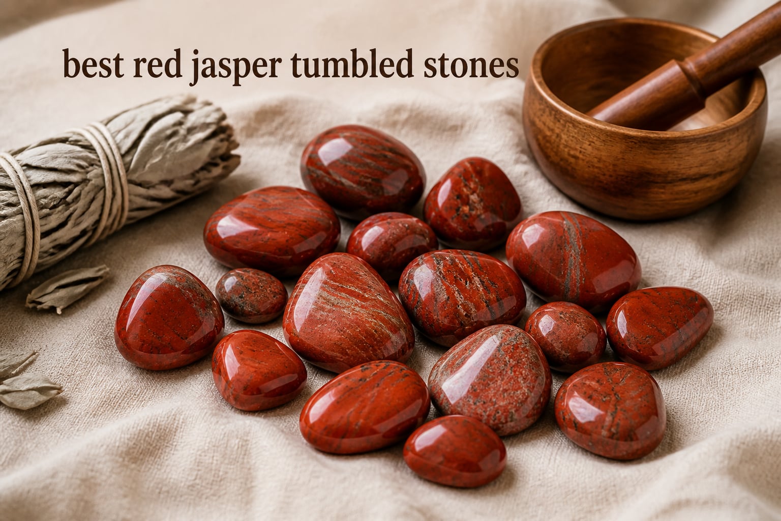 best red jasper tumbled stones