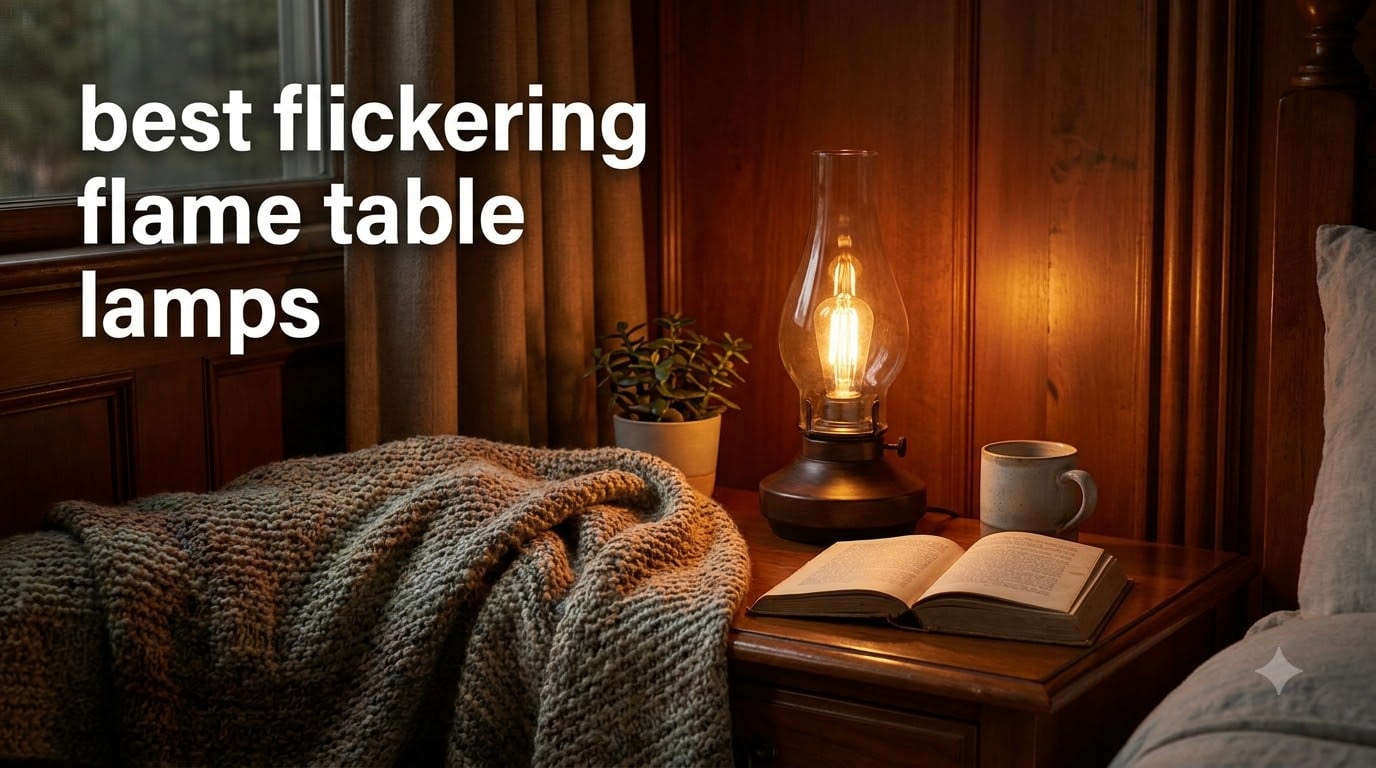 best flickering flame table lamps
