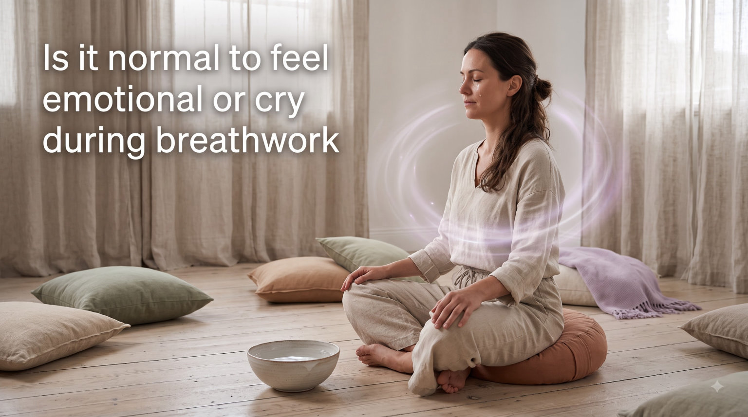 Is it normal to feel emotional or cry during breathwork