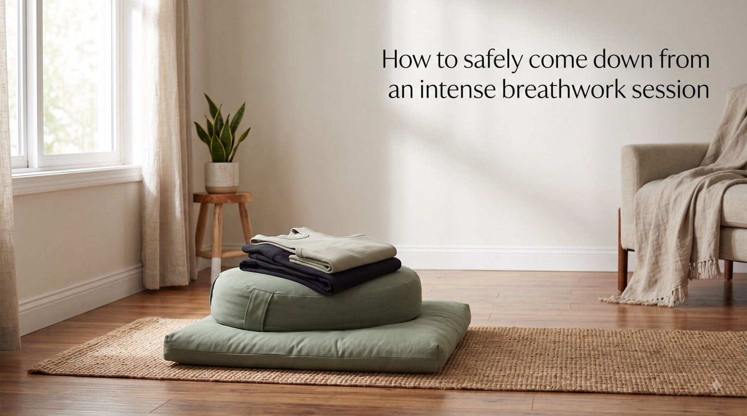How to safely come down from an intense breathwork session
