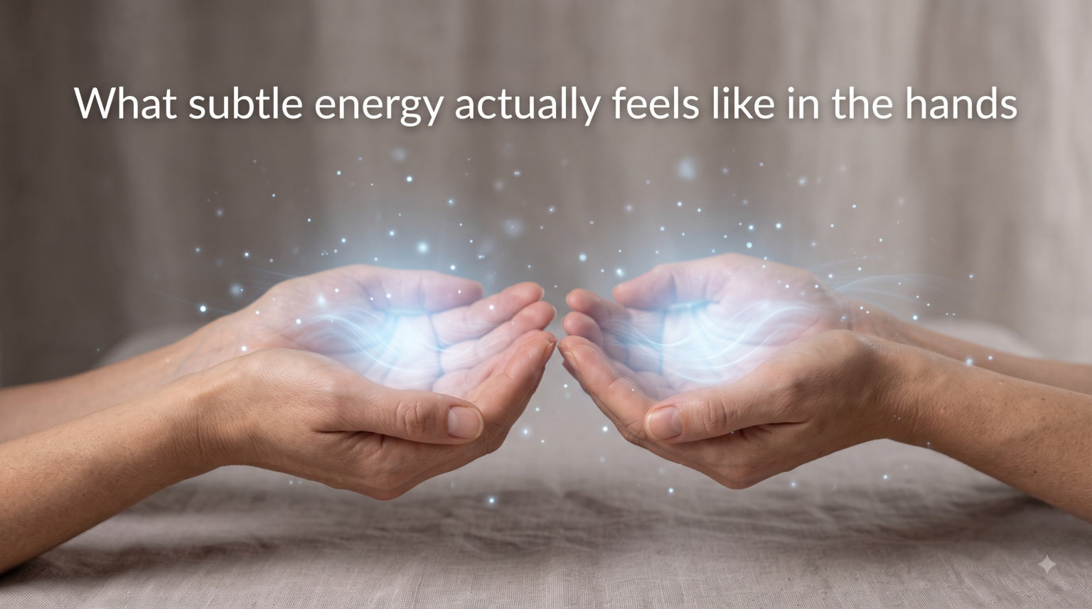 What subtle energy actually feels like in the hands