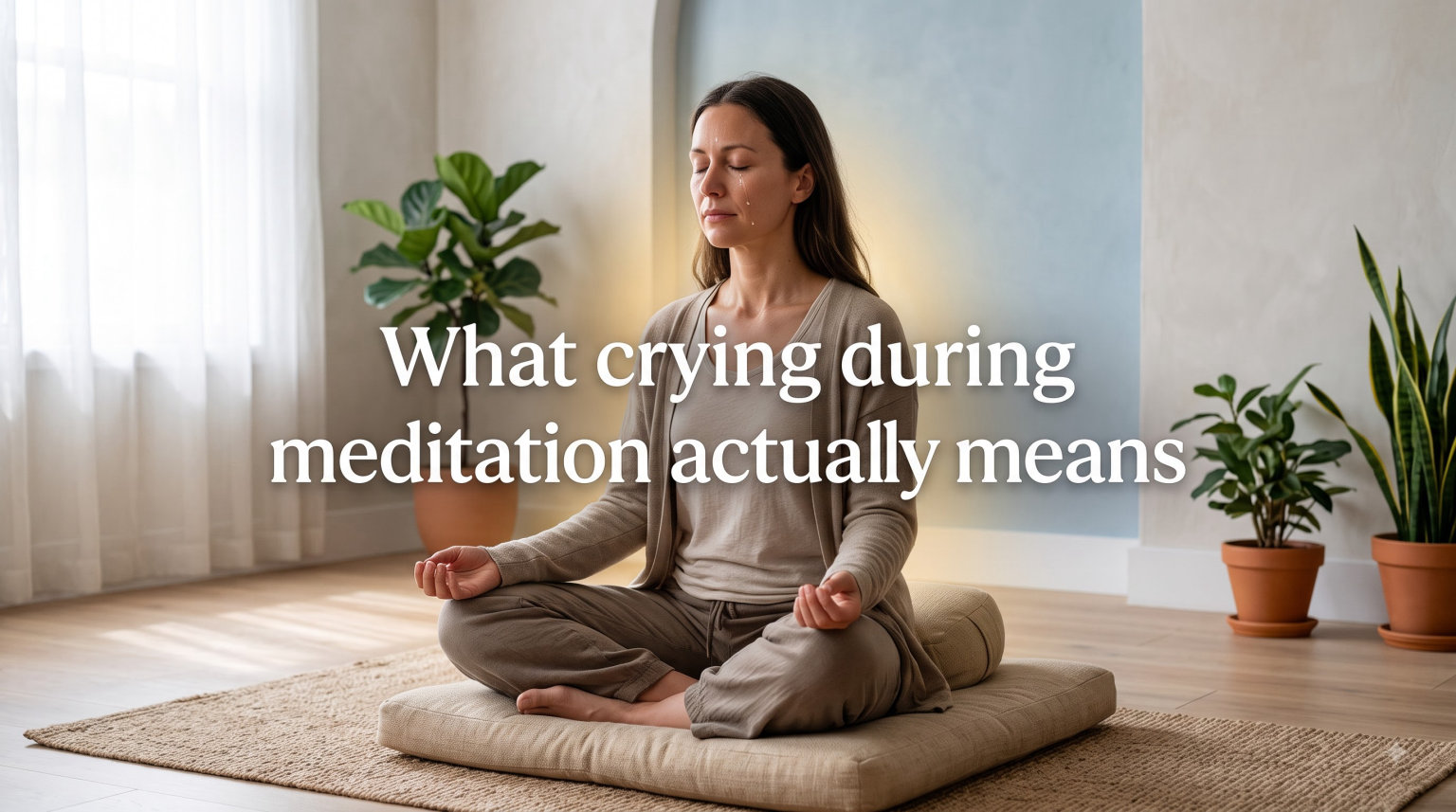 What crying during meditation actually means