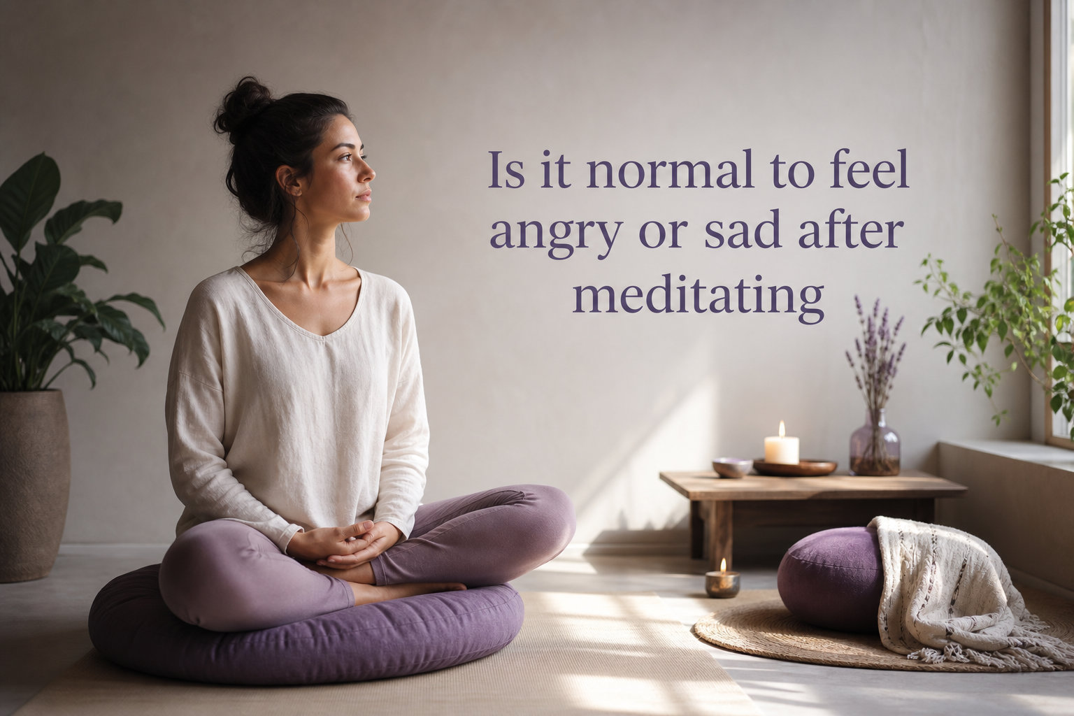 Is it normal to feel angry or sad after meditating