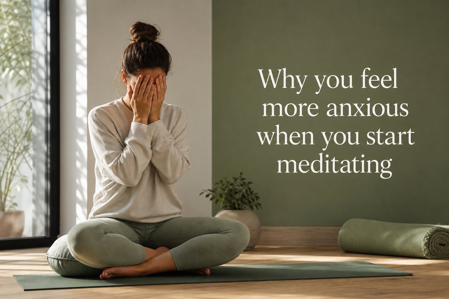 Why you feel more anxious when you start meditating