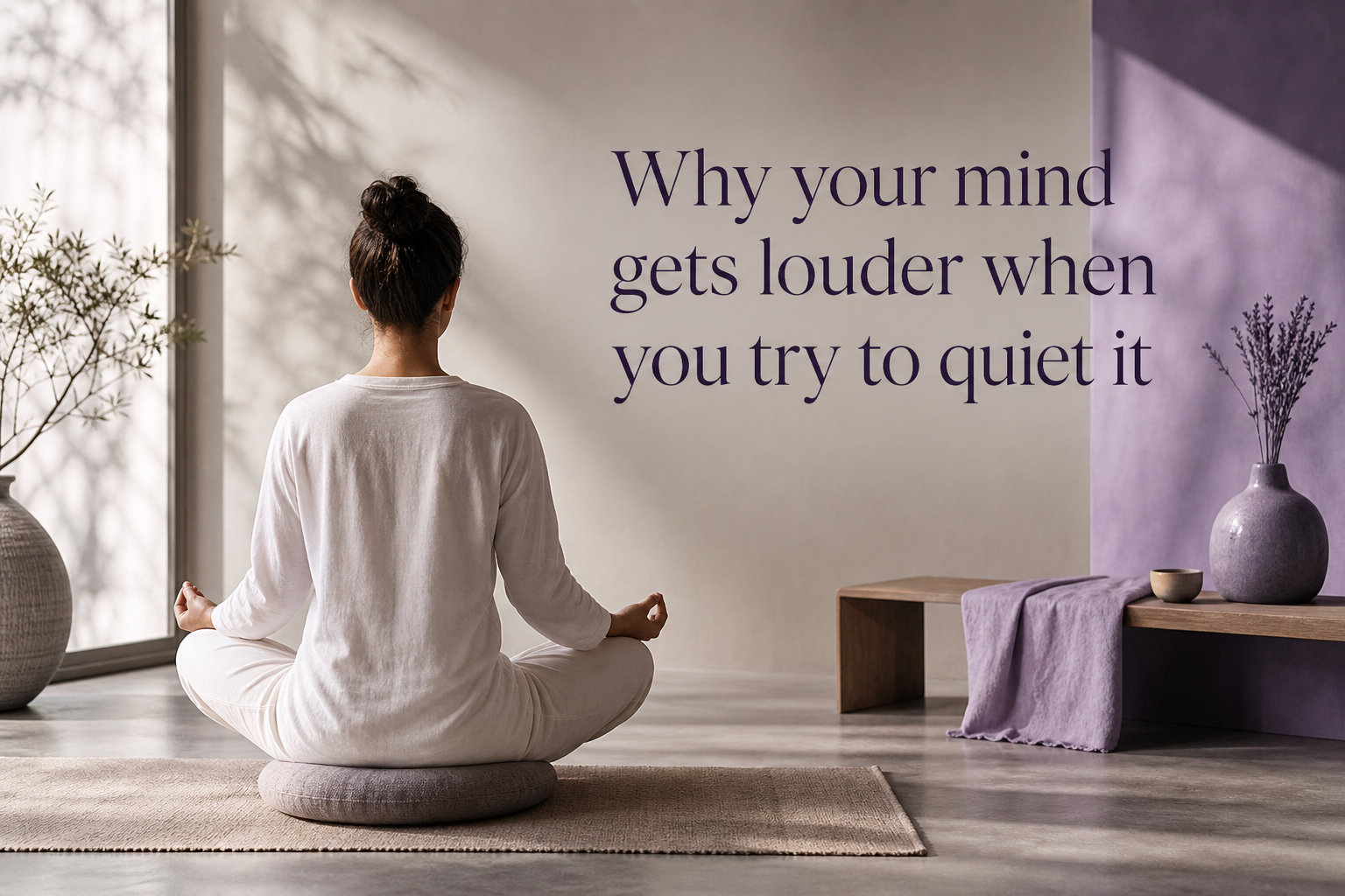 Why your mind gets louder when you try to quiet it