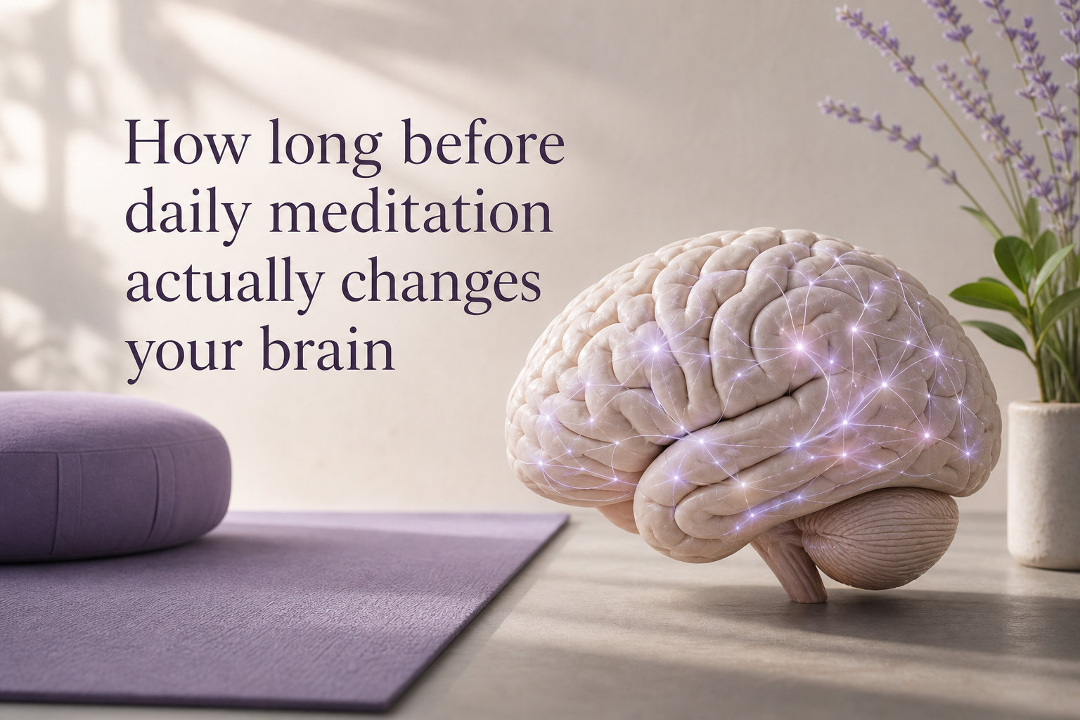 How long before daily meditation actually changes your brain