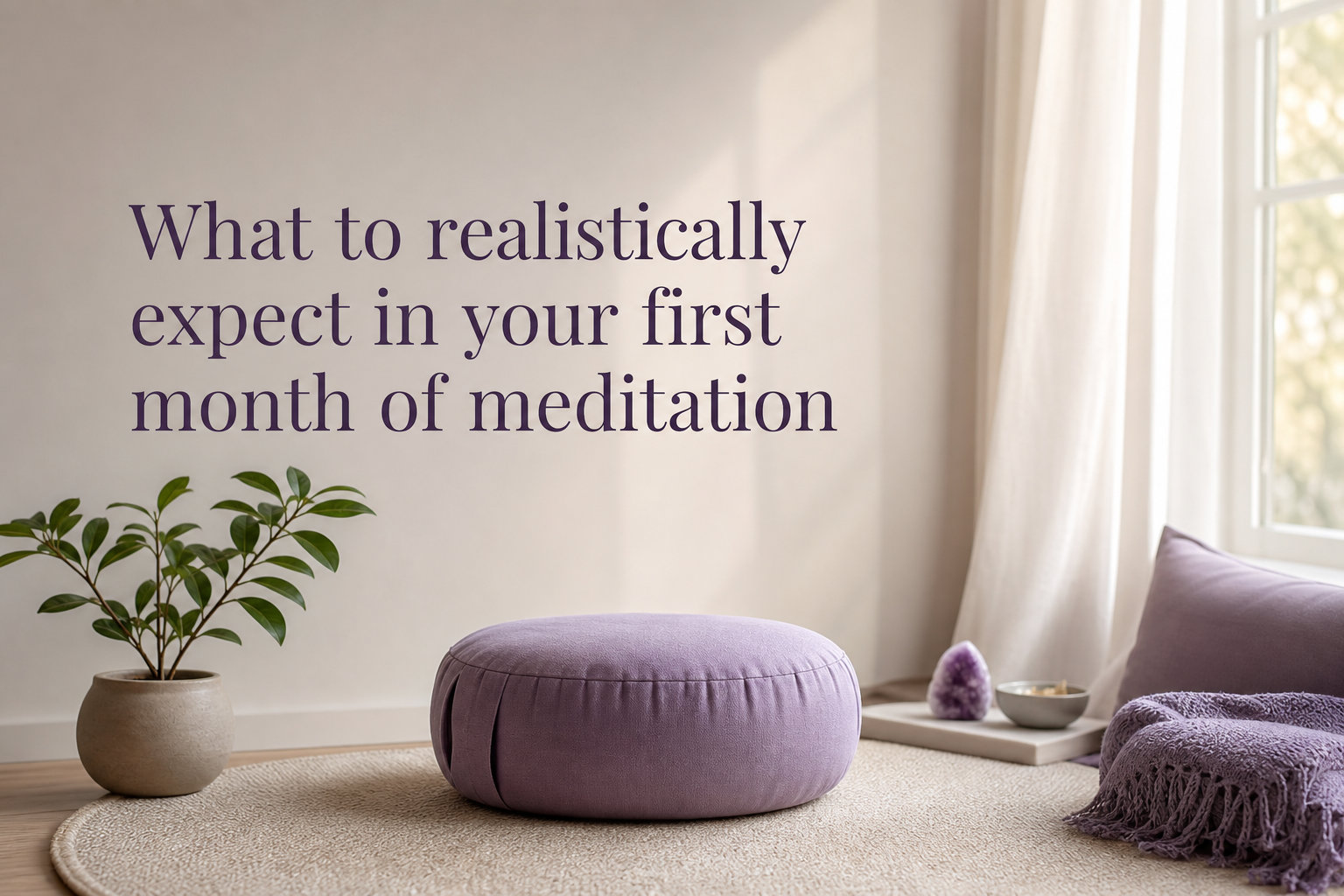 What to realistically expect in your first month of meditation