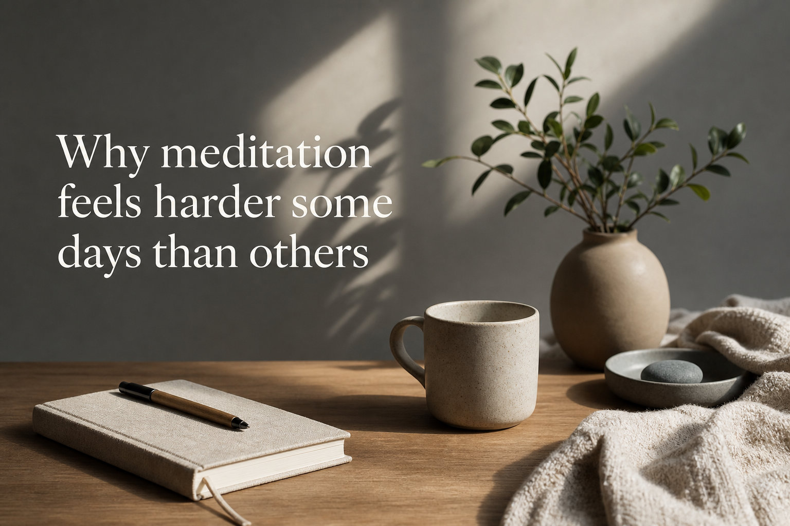 Why meditation feels harder some days than others