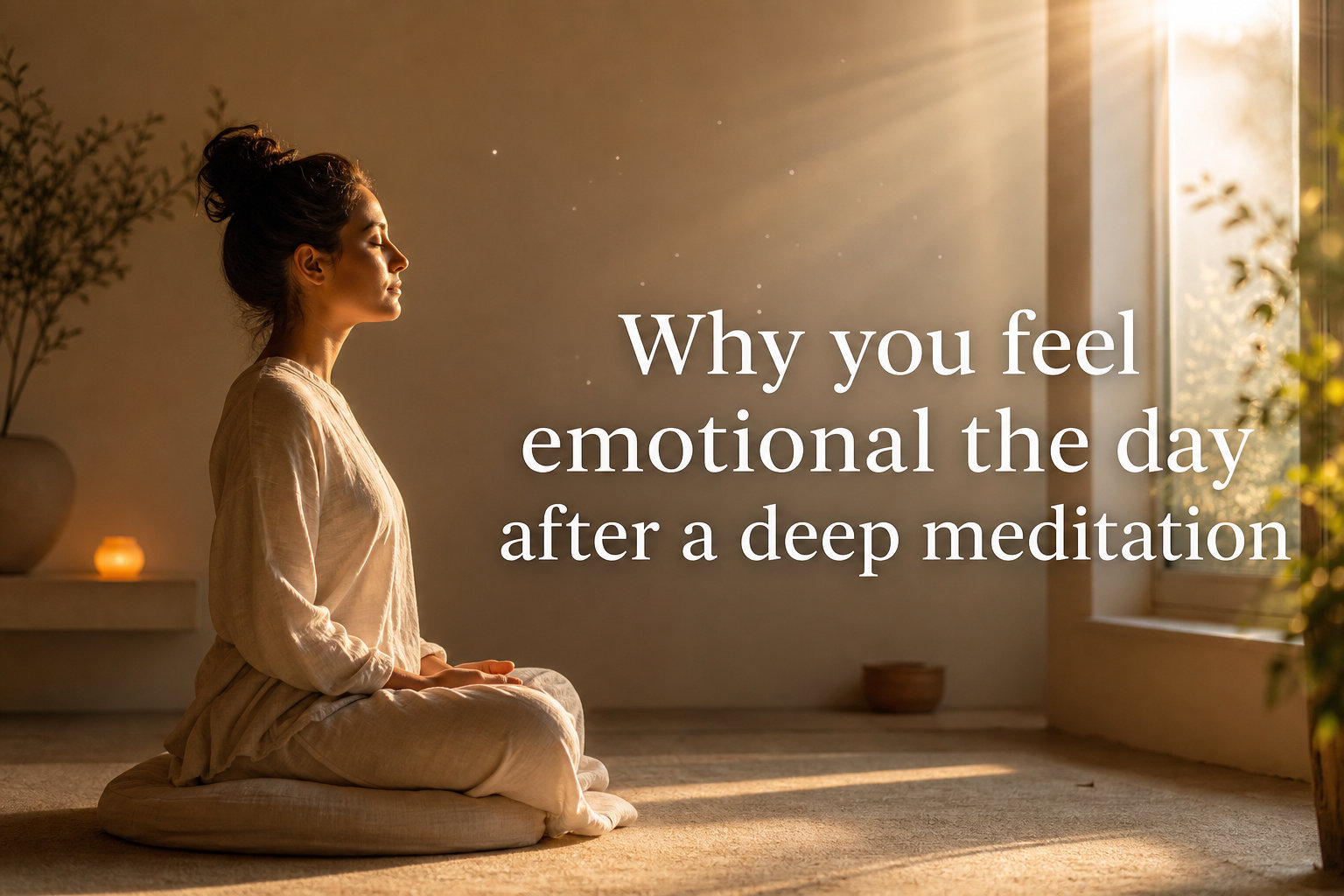 Why you feel emotional the day after a deep meditation