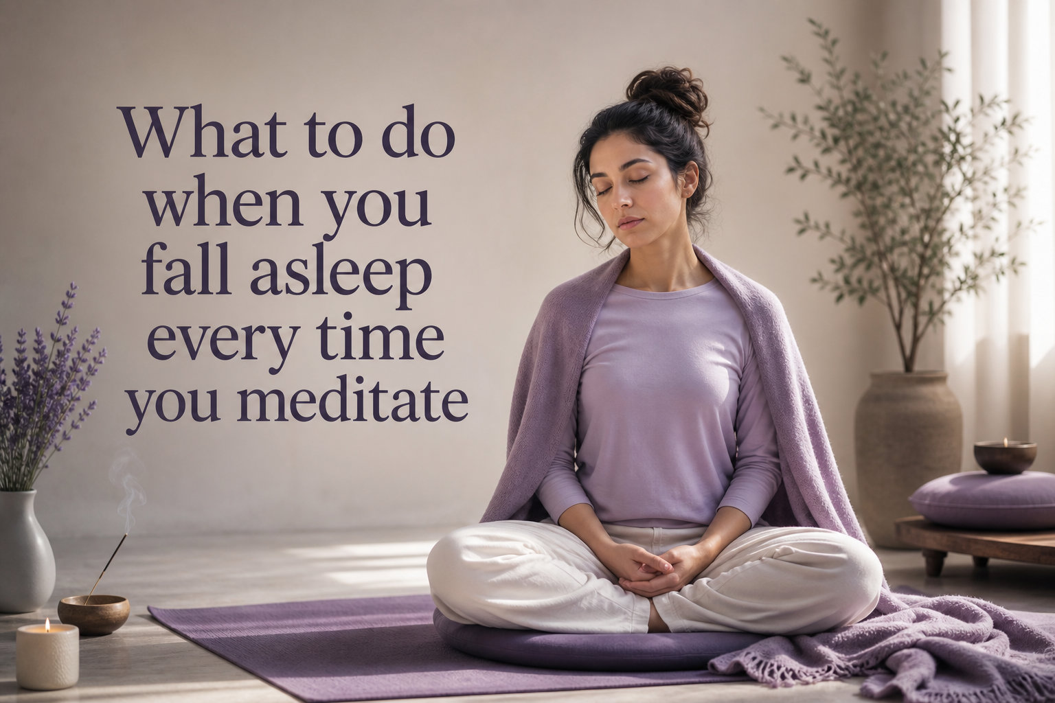 What to do when you fall asleep every time you meditate