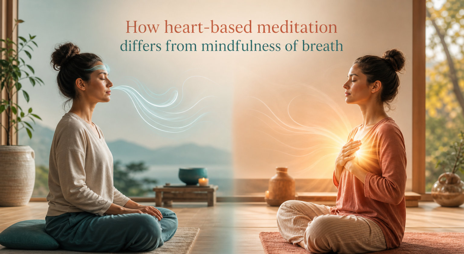 How heart-based meditation differs from mindfulness of breath