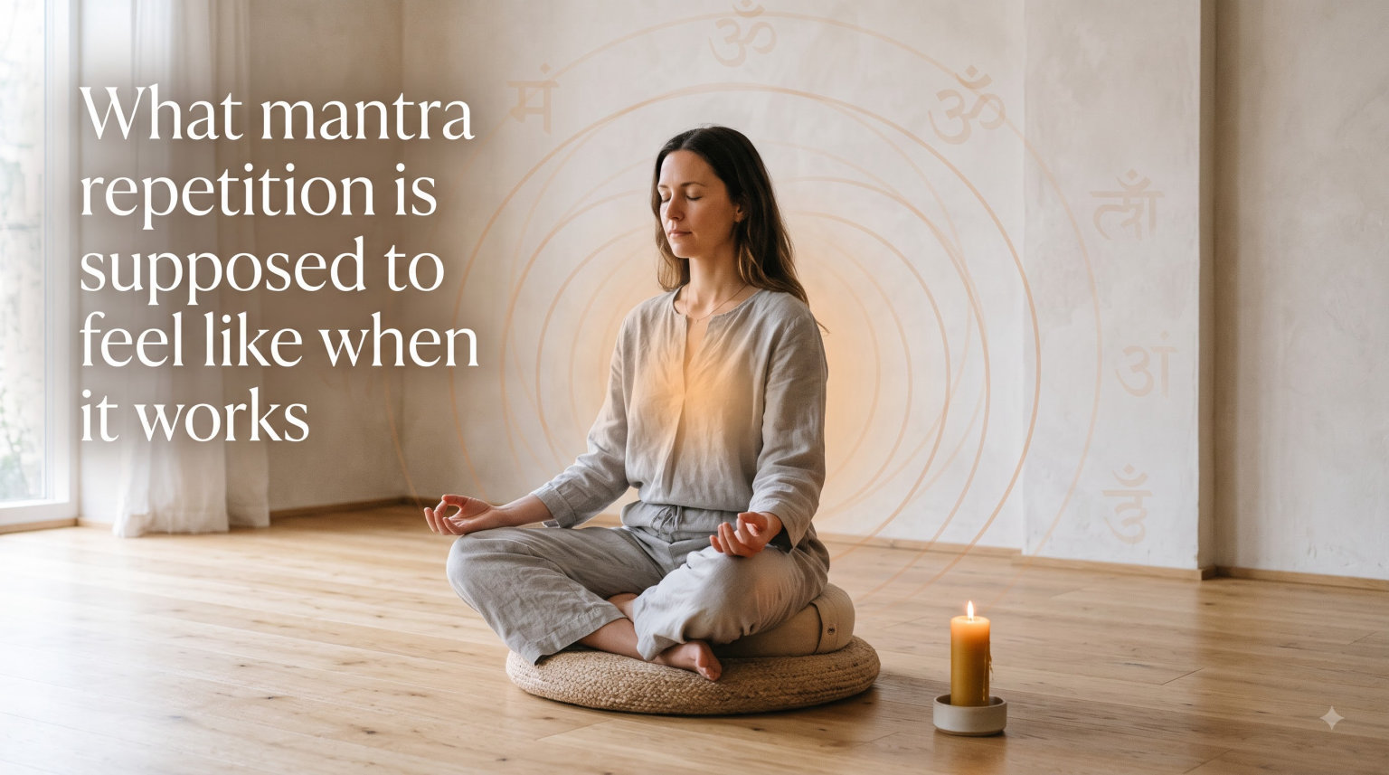 What mantra repetition is supposed to feel like when it works