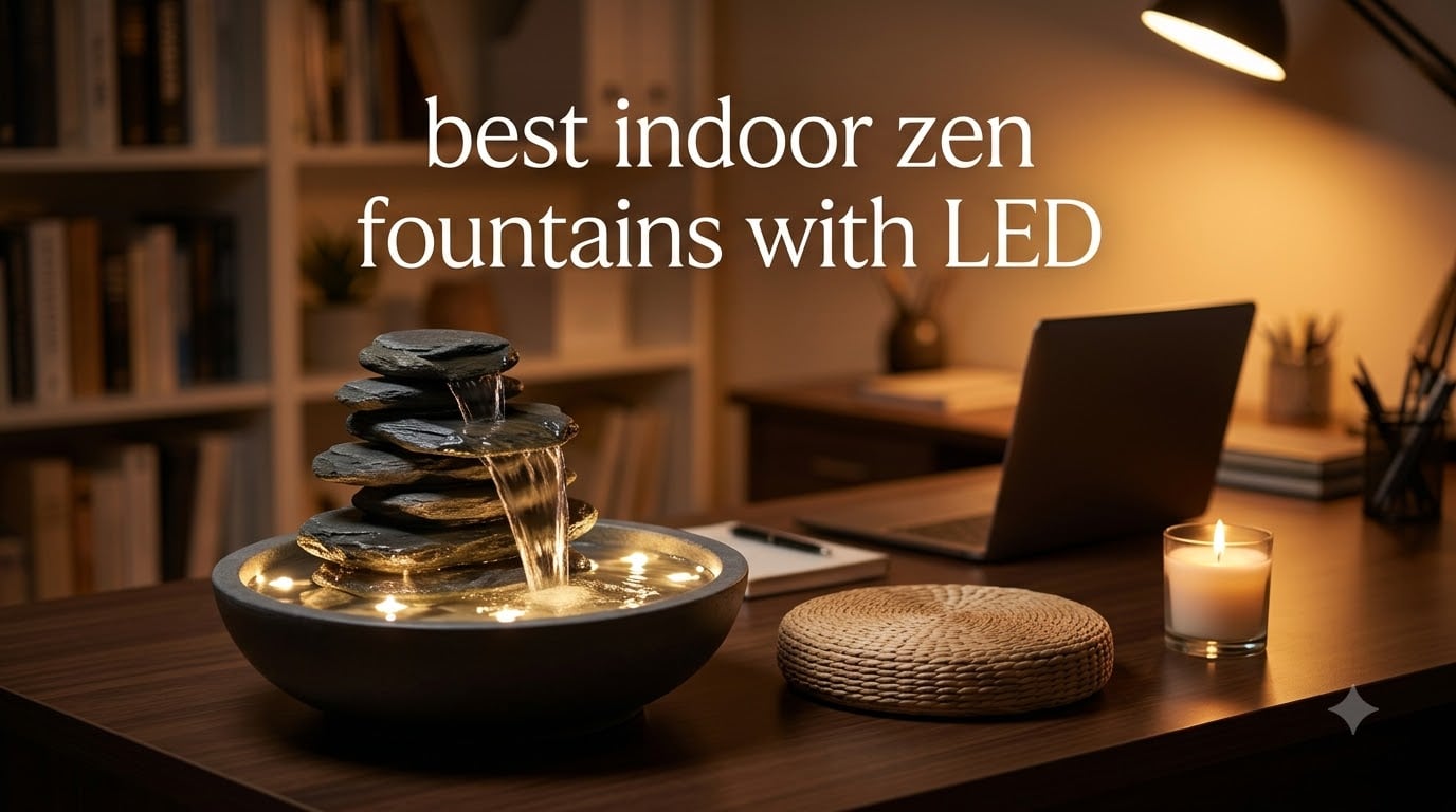 best indoor zen fountains with LED