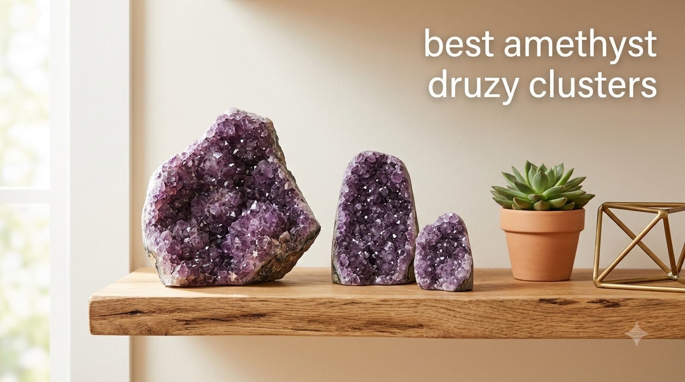 best amethyst druzy clusters