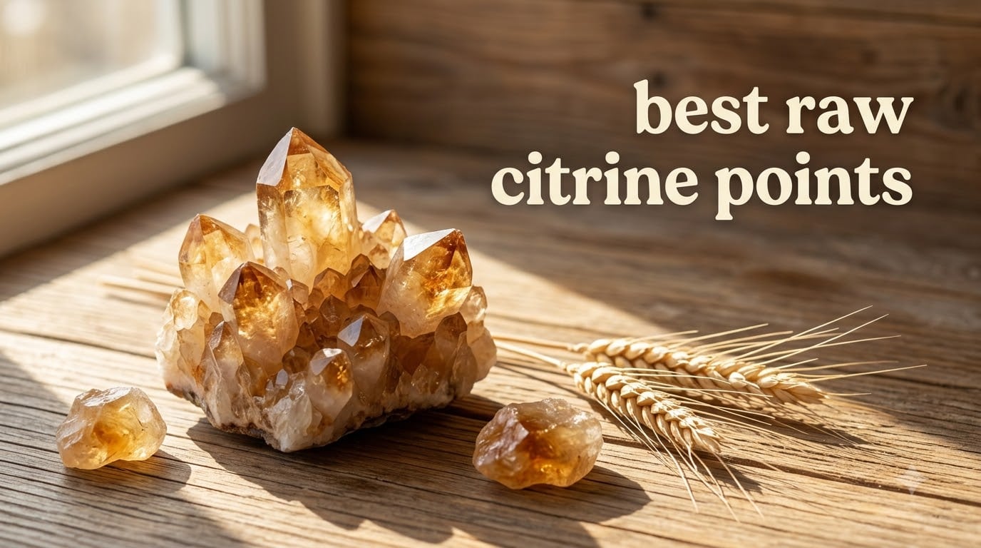 best raw citrine points