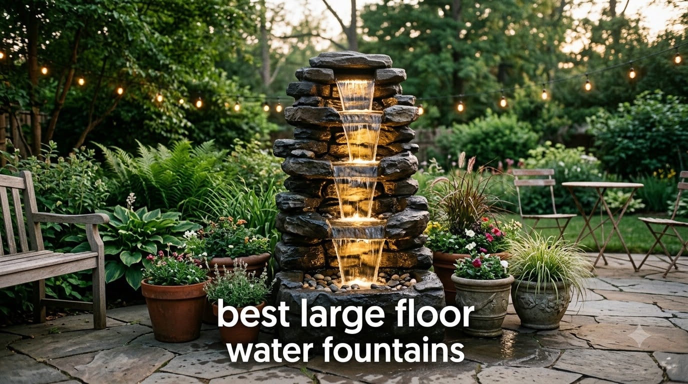 best large floor water fountains