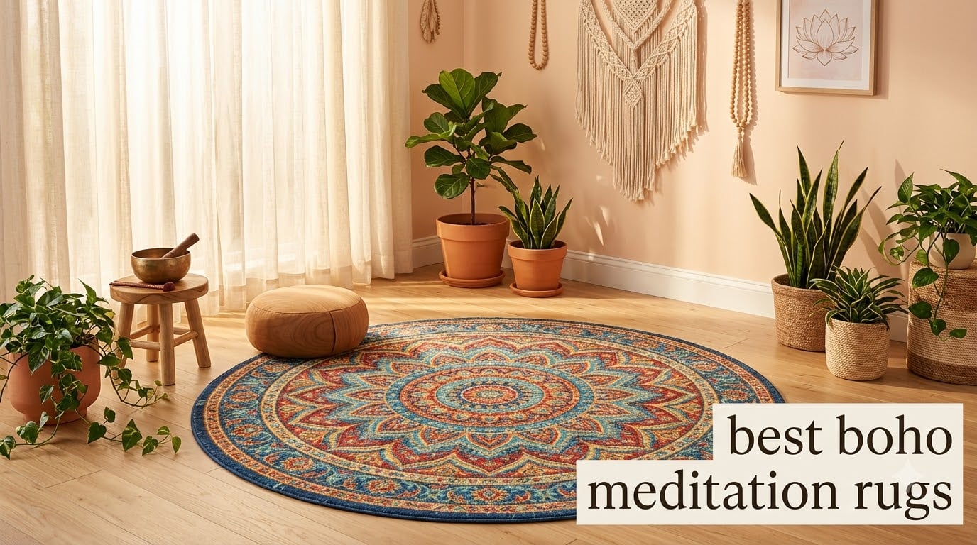 best boho meditation rugs