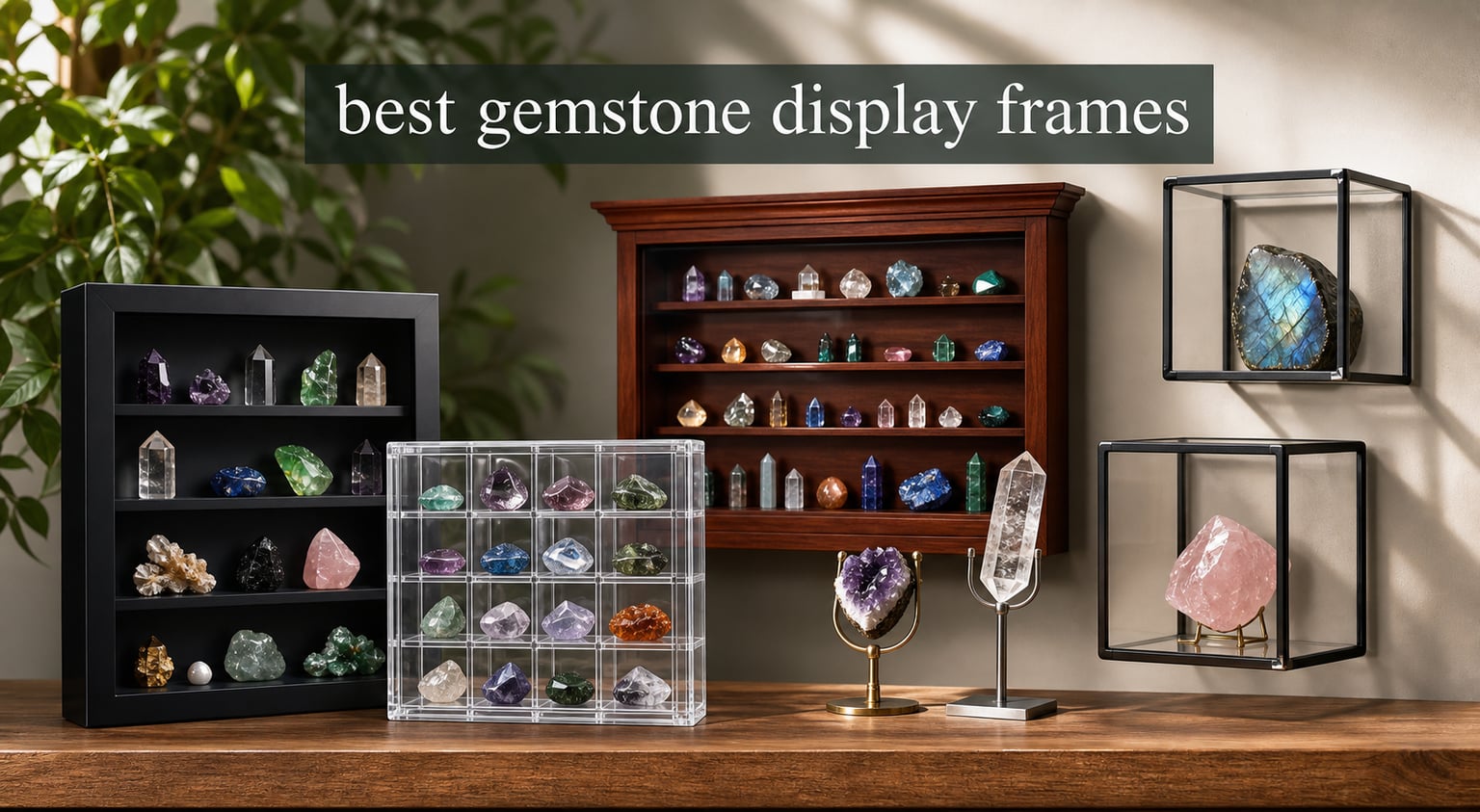 best gemstone display frames