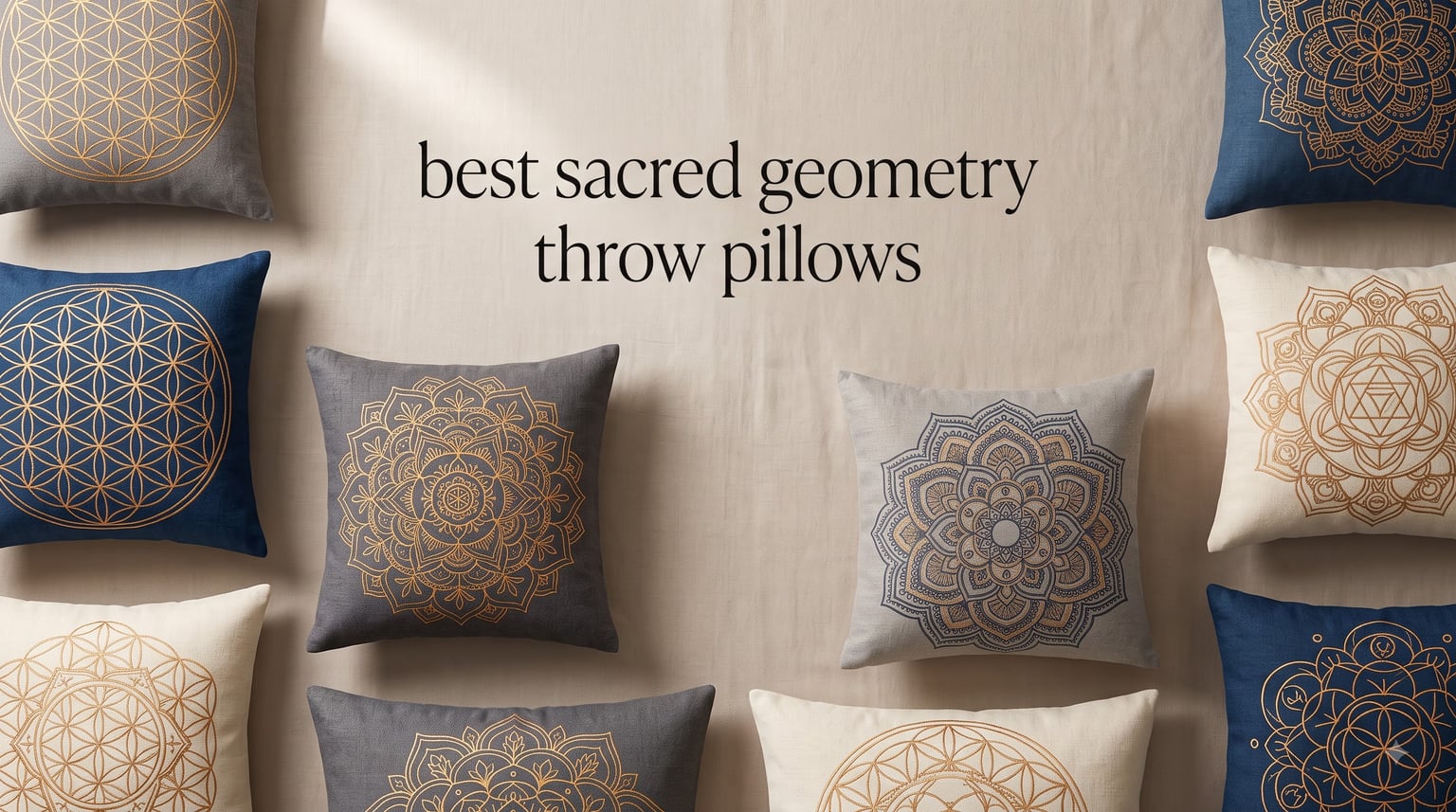 best sacred geometry throw pillows
