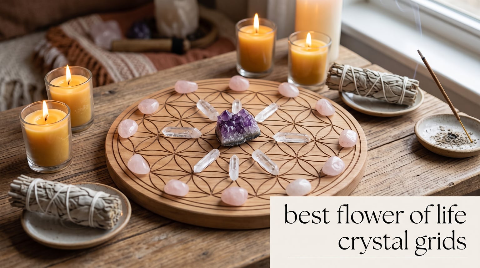 best flower of life crystal grids