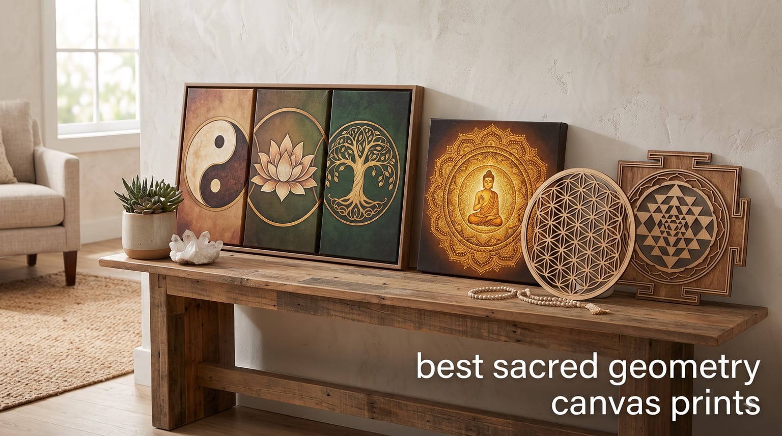 best sacred geometry canvas prints