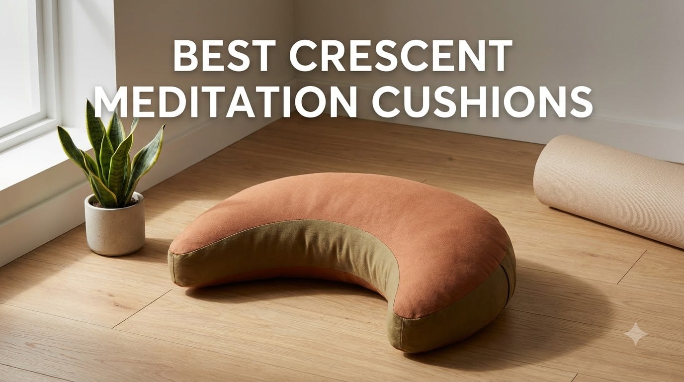 best crescent meditation cushions