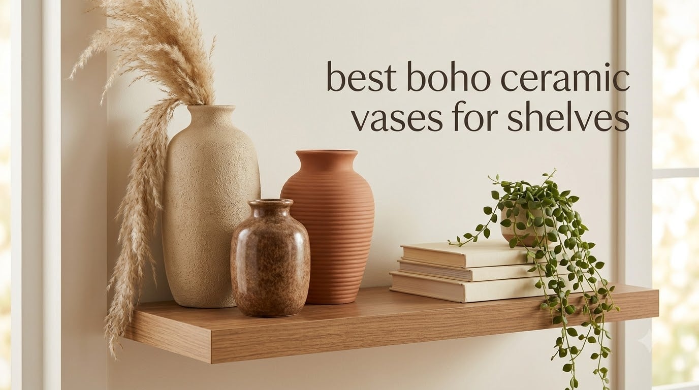 best boho ceramic vases for shelves
