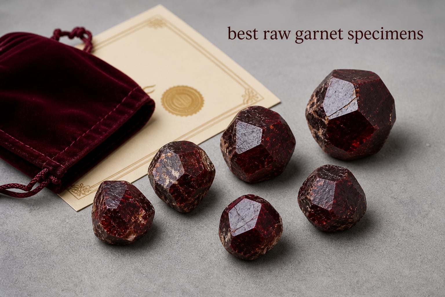 best raw garnet specimens