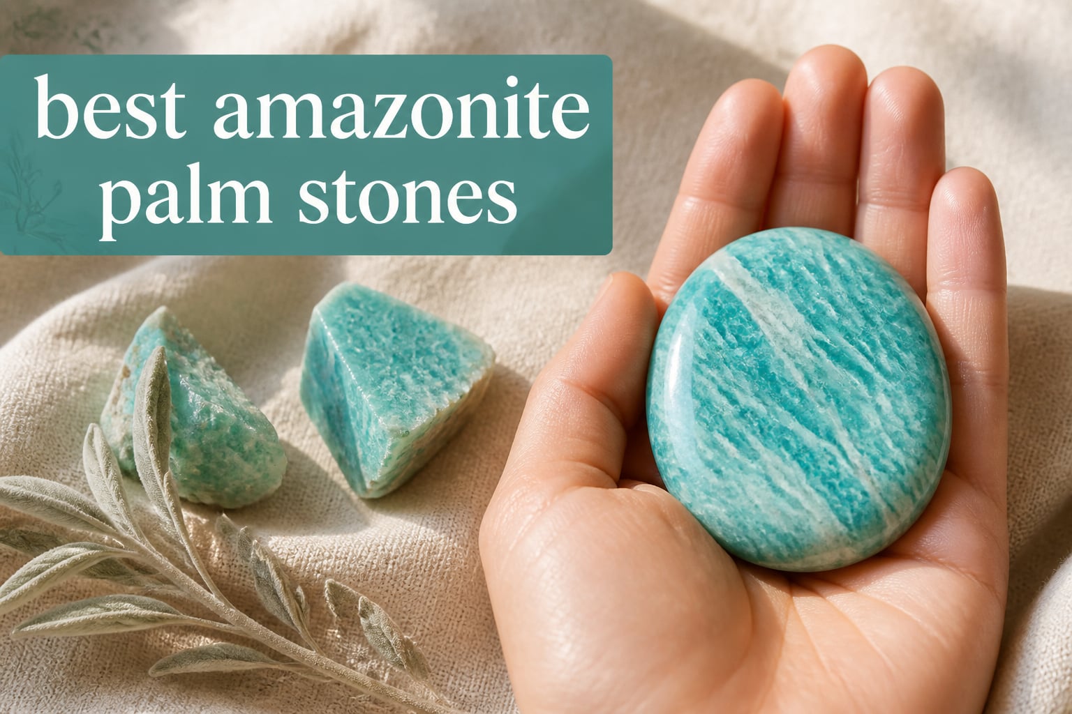 best amazonite palm stones