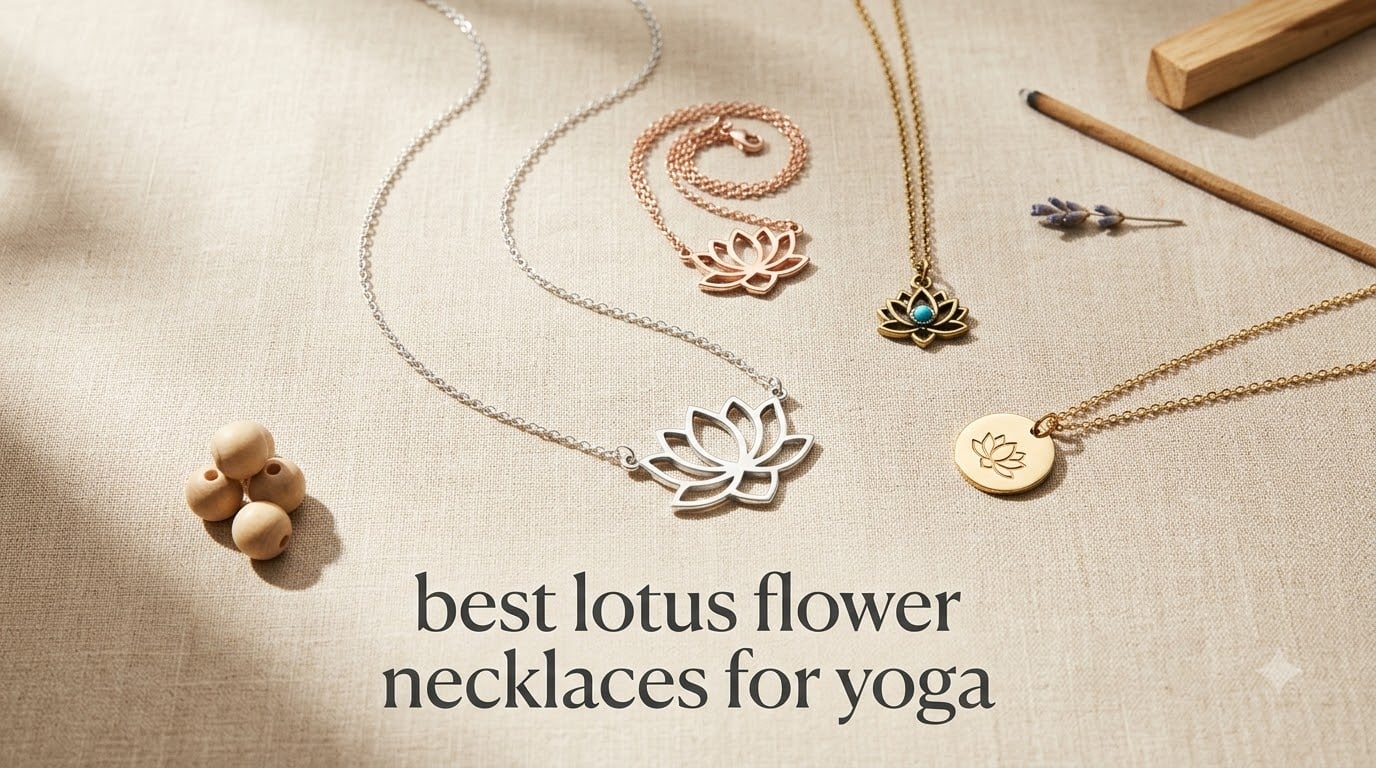 best lotus flower necklaces for yoga
