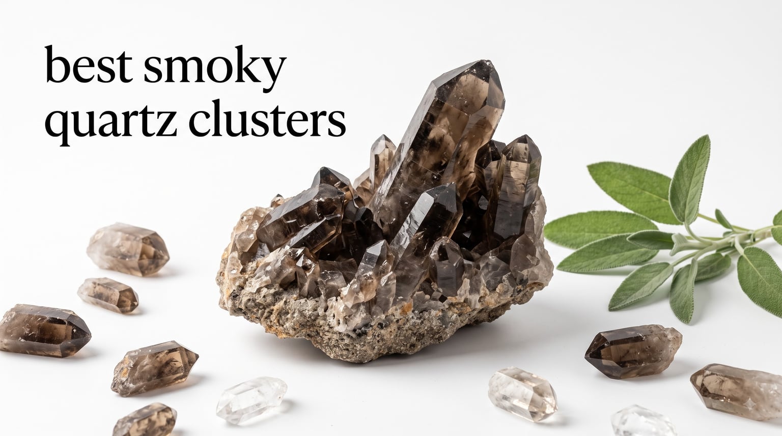 best smoky quartz clusters