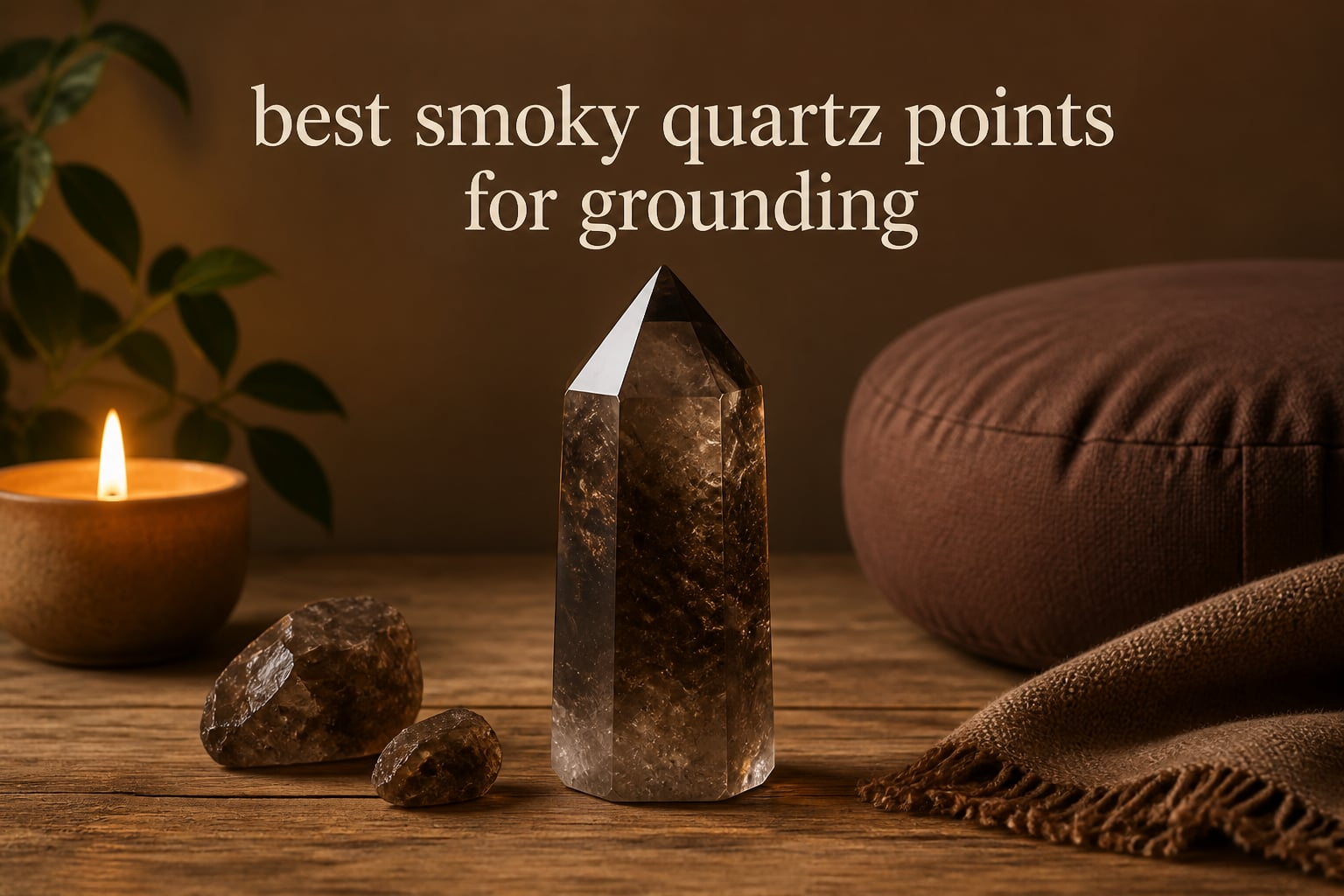 best smoky quartz points for grounding