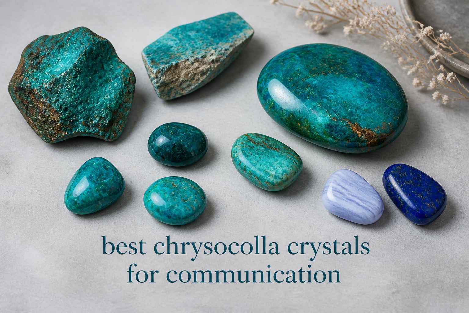 best chrysocolla crystals for communication