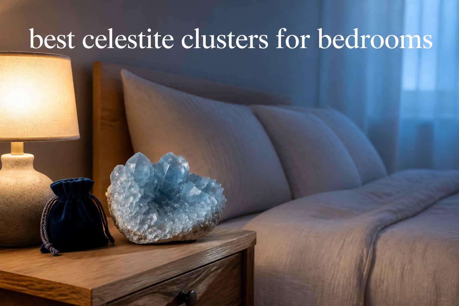 best celestite clusters for bedrooms