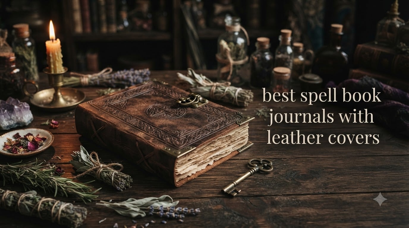 best spell book journals with leather covers