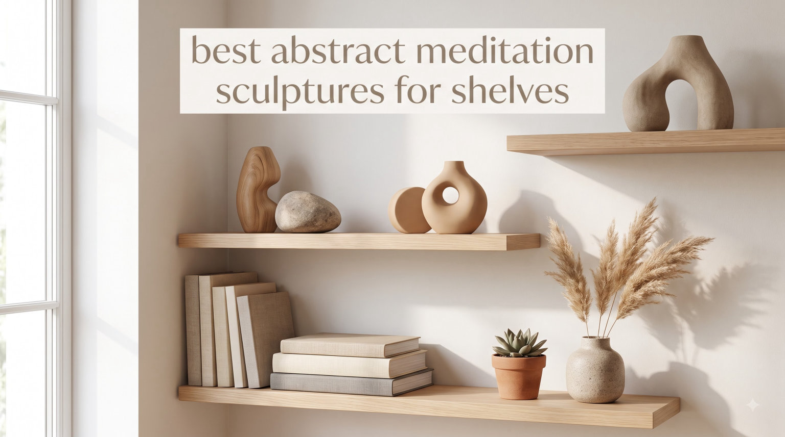 best abstract meditation sculptures for shelves