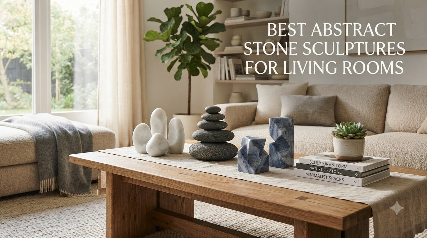 best abstract stone sculptures for living rooms